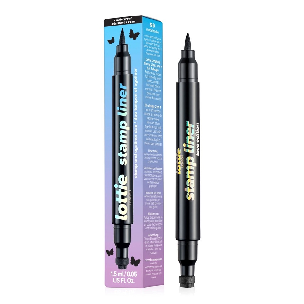 Lottie London Dual End Stamp & Felt Tip Eyeliner - Love‎ Edition Butterfly
